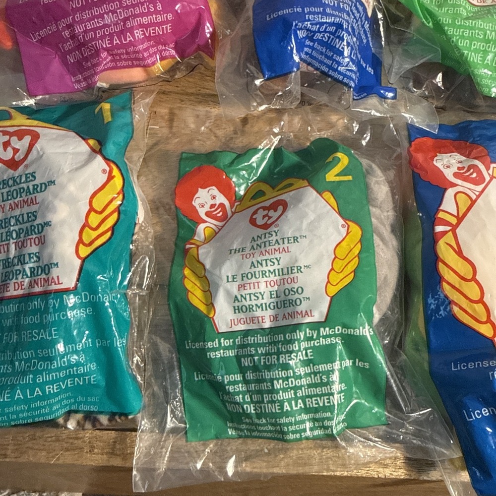 Mcdonalds Ty Beanie Banies 1999 Sealed New Full Set Of 12 - Picture 2 of 8